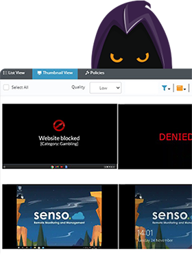 Content filtering example